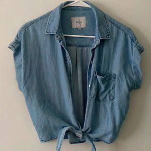 Rails chambray short-sleeve buttondown